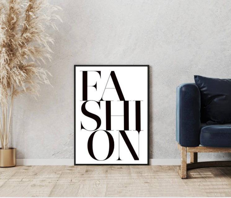 Fashion is My Language Wall Art