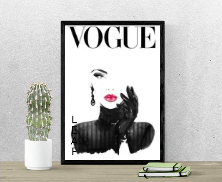 Vogue inspired wall art framed A3